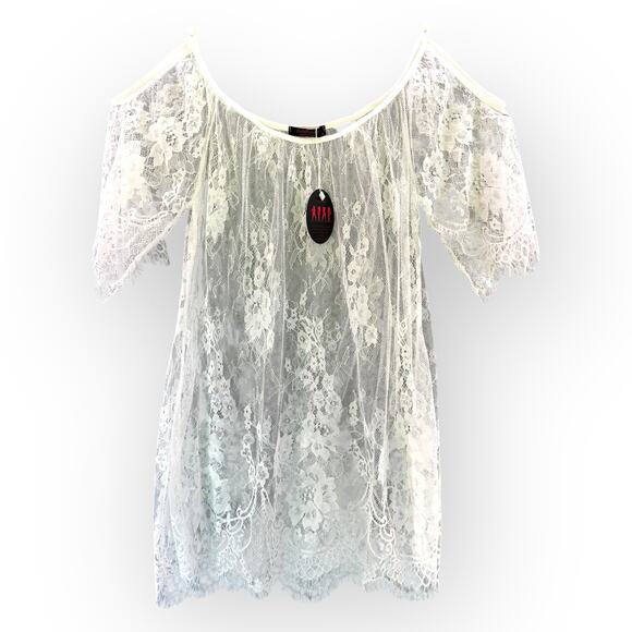 AvidLove Other - AvidLove White Lace Lingerie Slip Teddy NWT | Sz M [147]